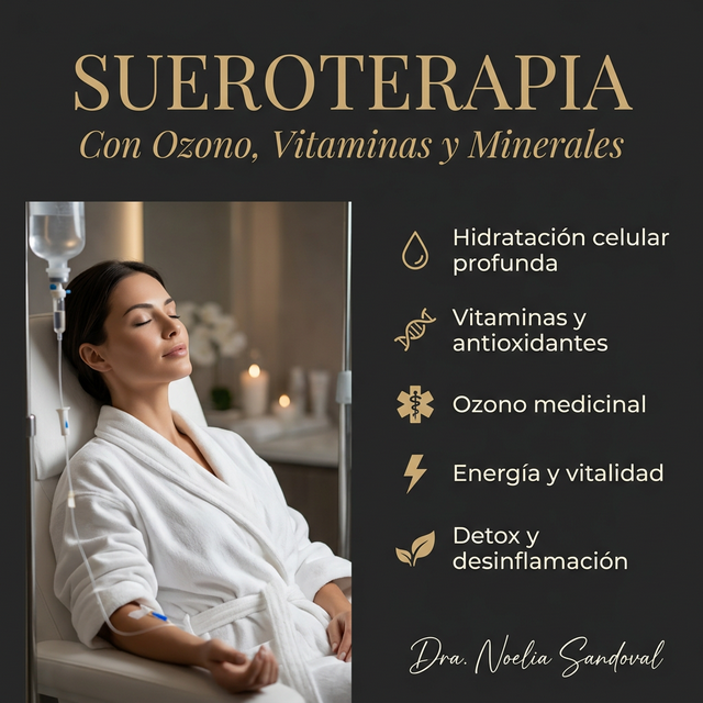Sueroterapia con ozono vitaminas y minerales